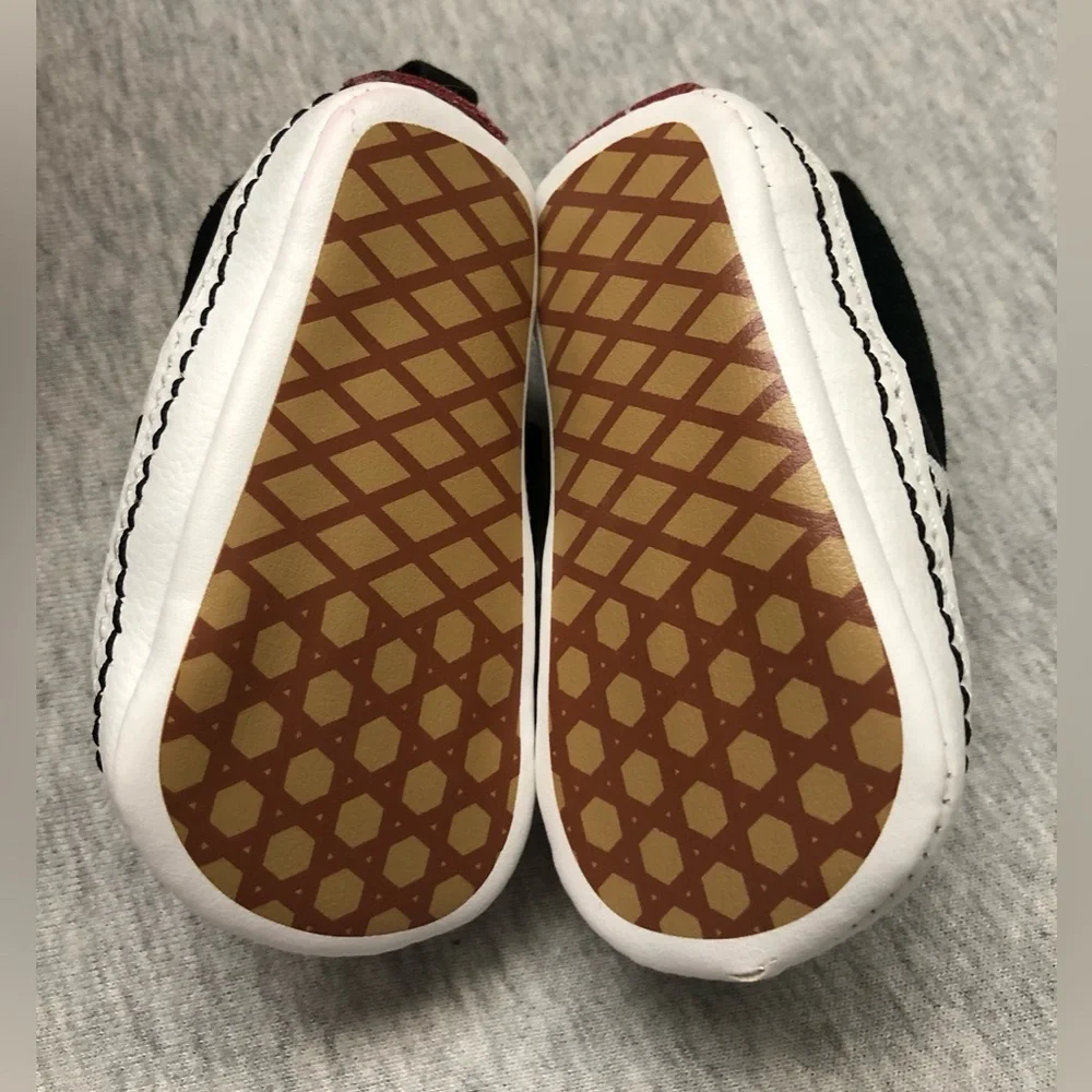 Vans Slip On V Crib Black True White Checkerboard Infant Shoes Size: 1.0